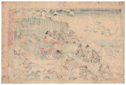 THE RONIN AT THE GRAVE OF LORD EN’YA (Utagawa Kuniteru)