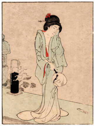 BEAUTY WEARING A SEE-THROUGH YUKATA (Toyohara Chikanobu)