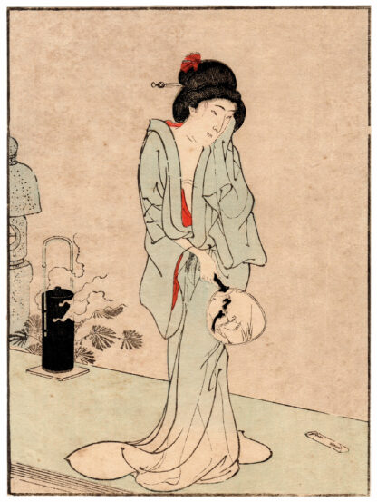 BEAUTY WEARING A SEE-THROUGH YUKATA (Toyohara Chikanobu)