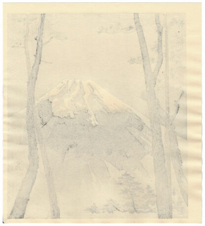 MOUNT FUJI THROUGH A FOREST (Tokuriki Tomikichiro)